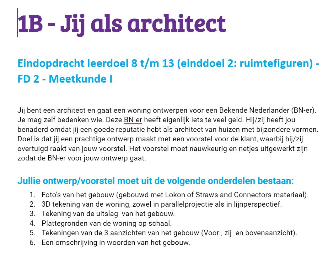 Architect opdracht